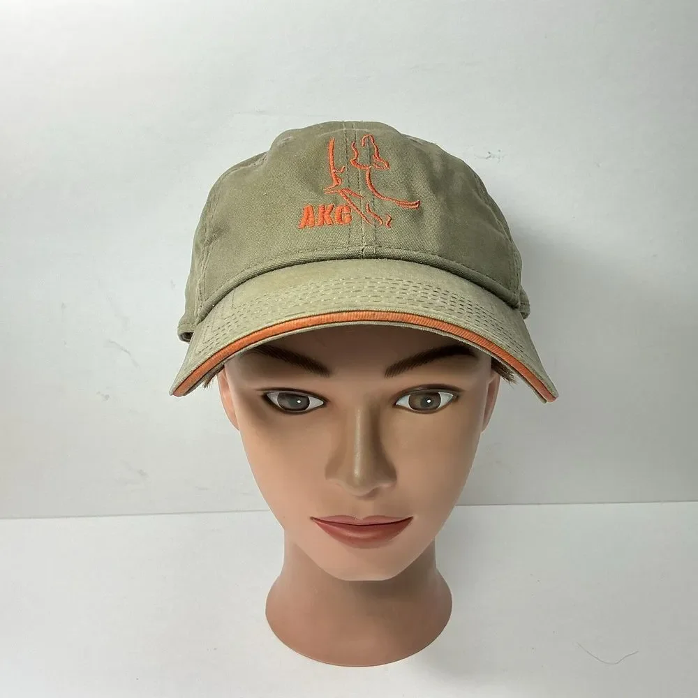 Tejas AKC Hunting Cap Hunting Dog Logo Khaki Tan StrapBack Baseball Cap - Picture 2 of 8